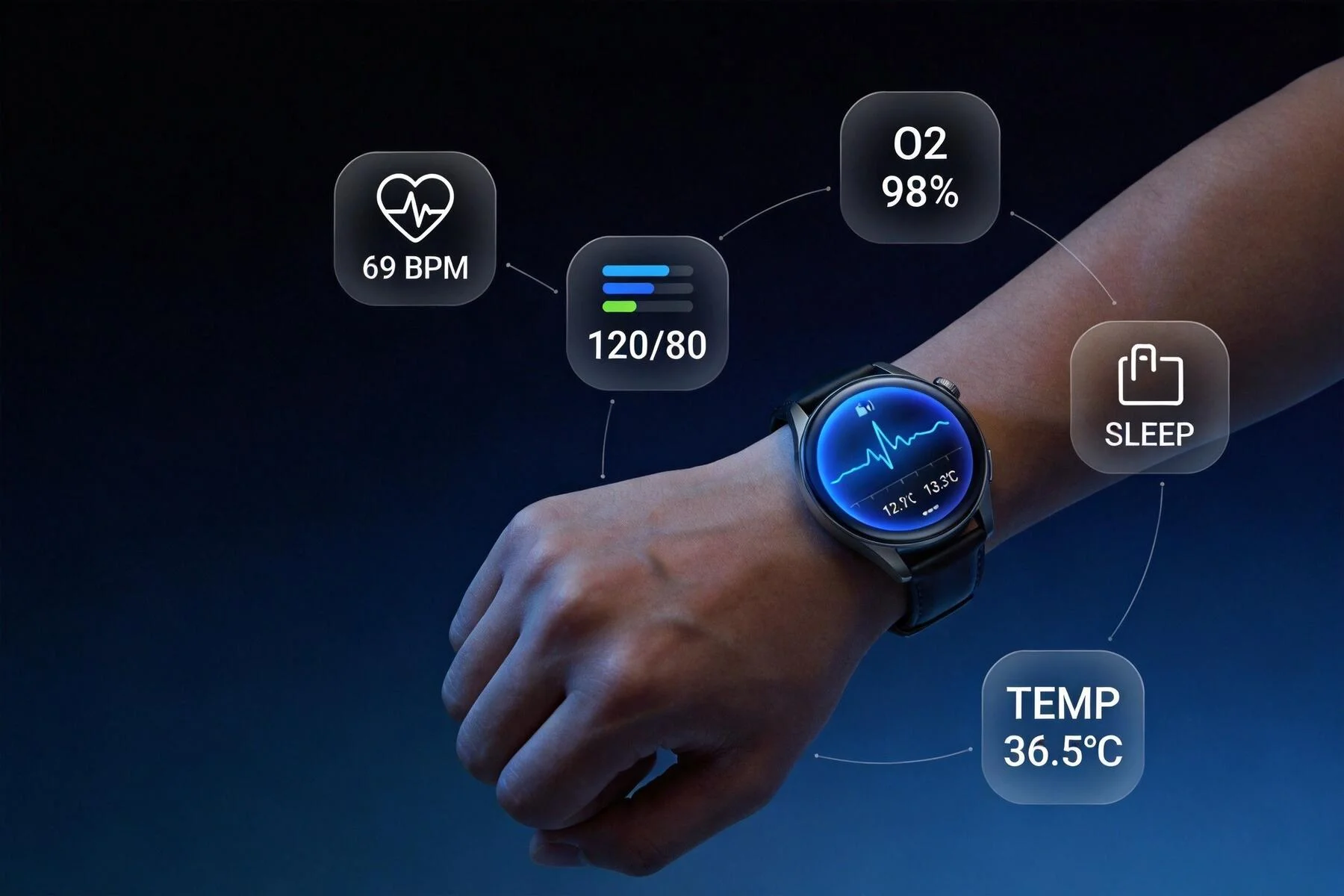 Smart Health Watch with ECG Monitoring