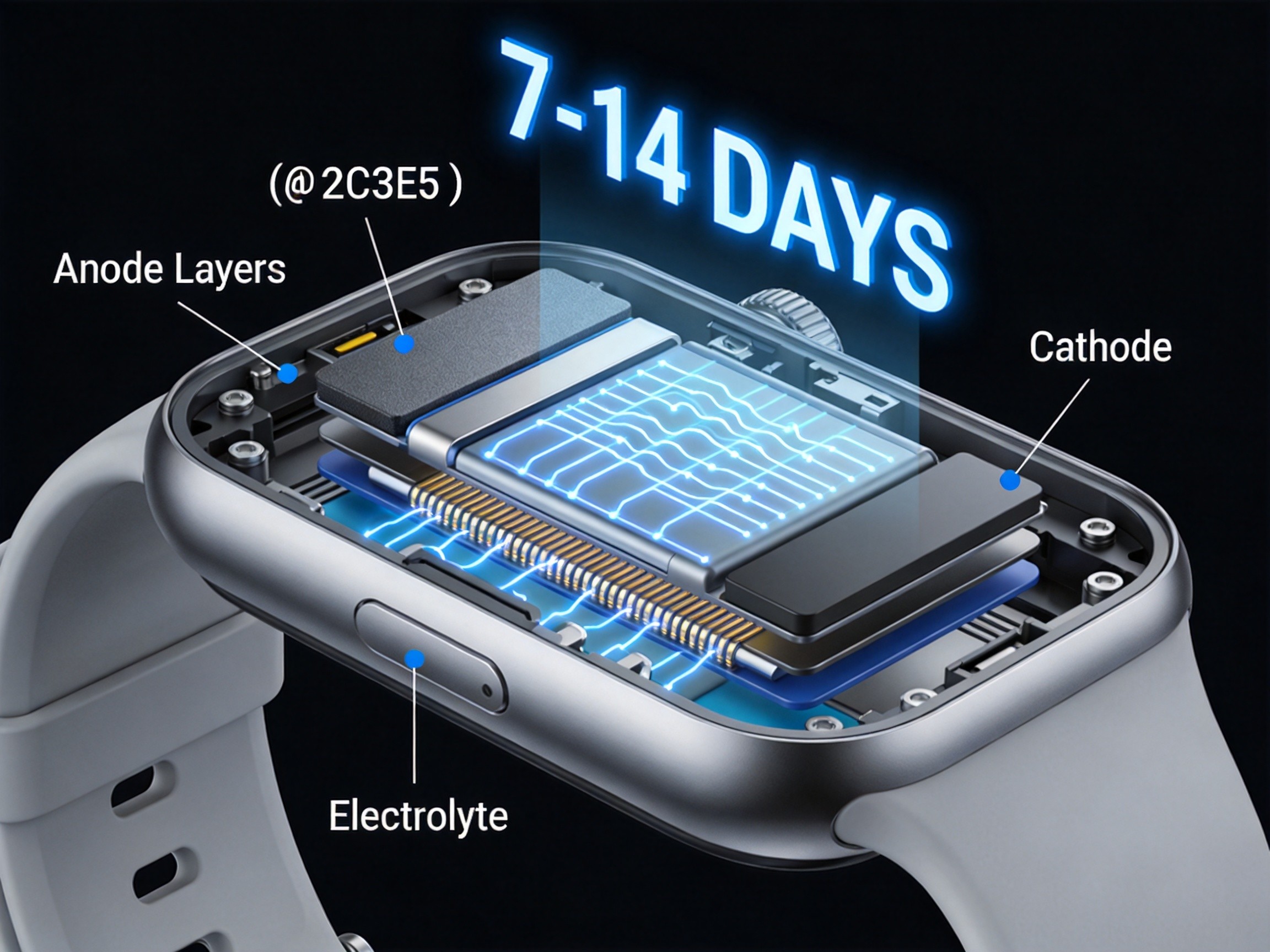 Medical Wearable Battery Cross-Section: Powering 7-14 Days of Continuous Health Monitoring