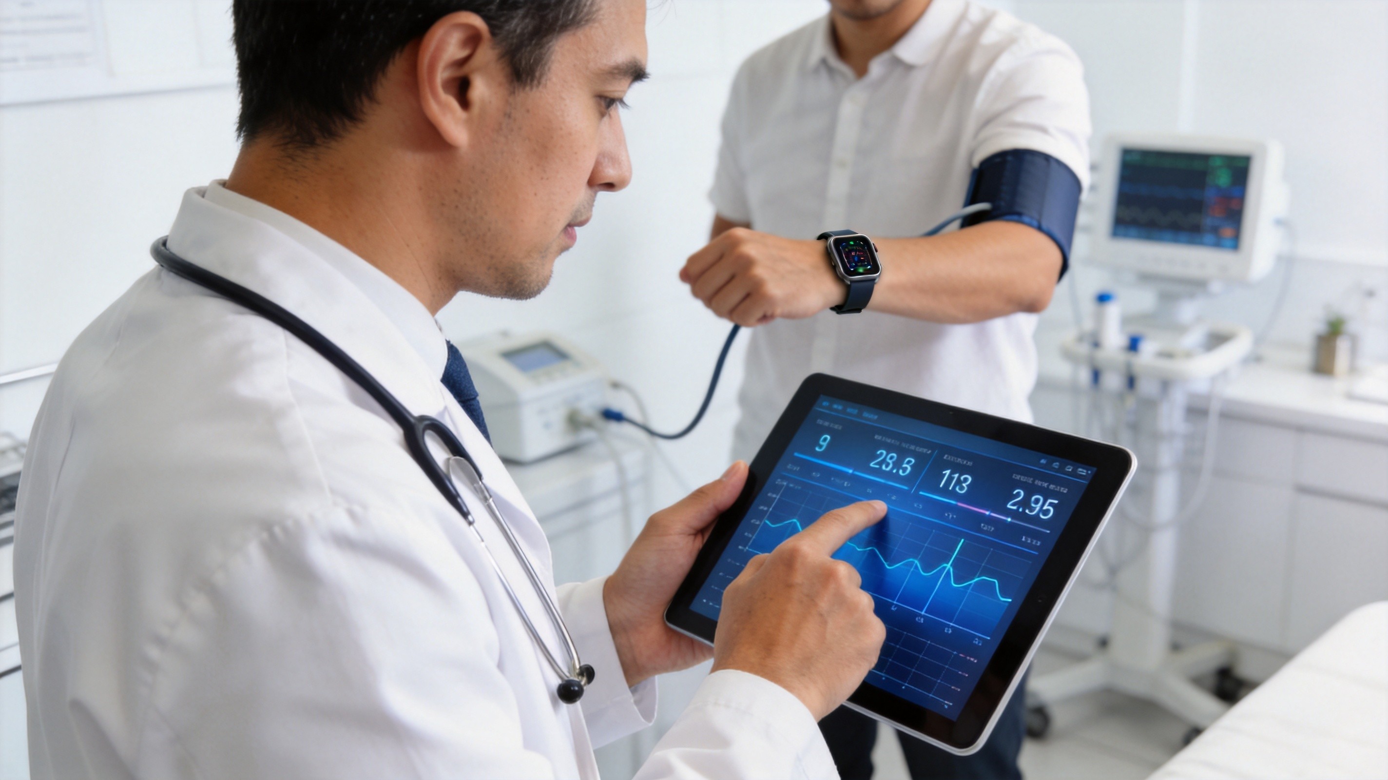 Clinical blood pressure monitoring with smart wearable devices