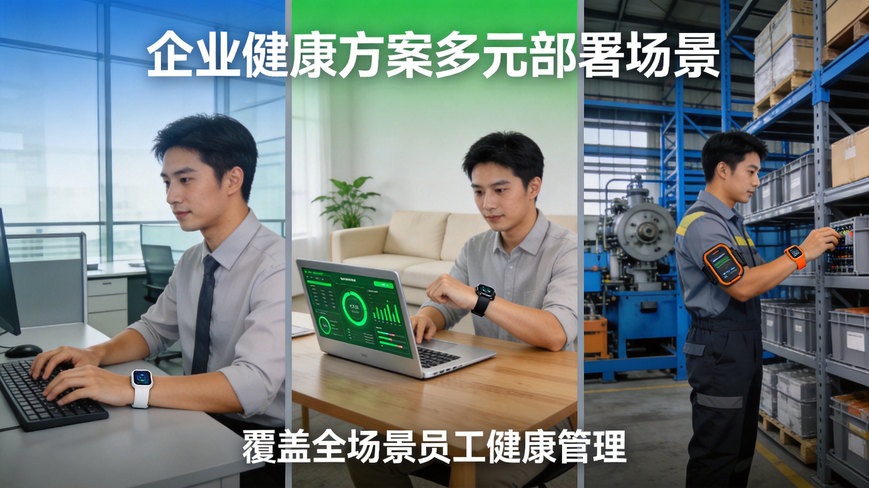 Corporate wellness deployment scenarios office remote factory
