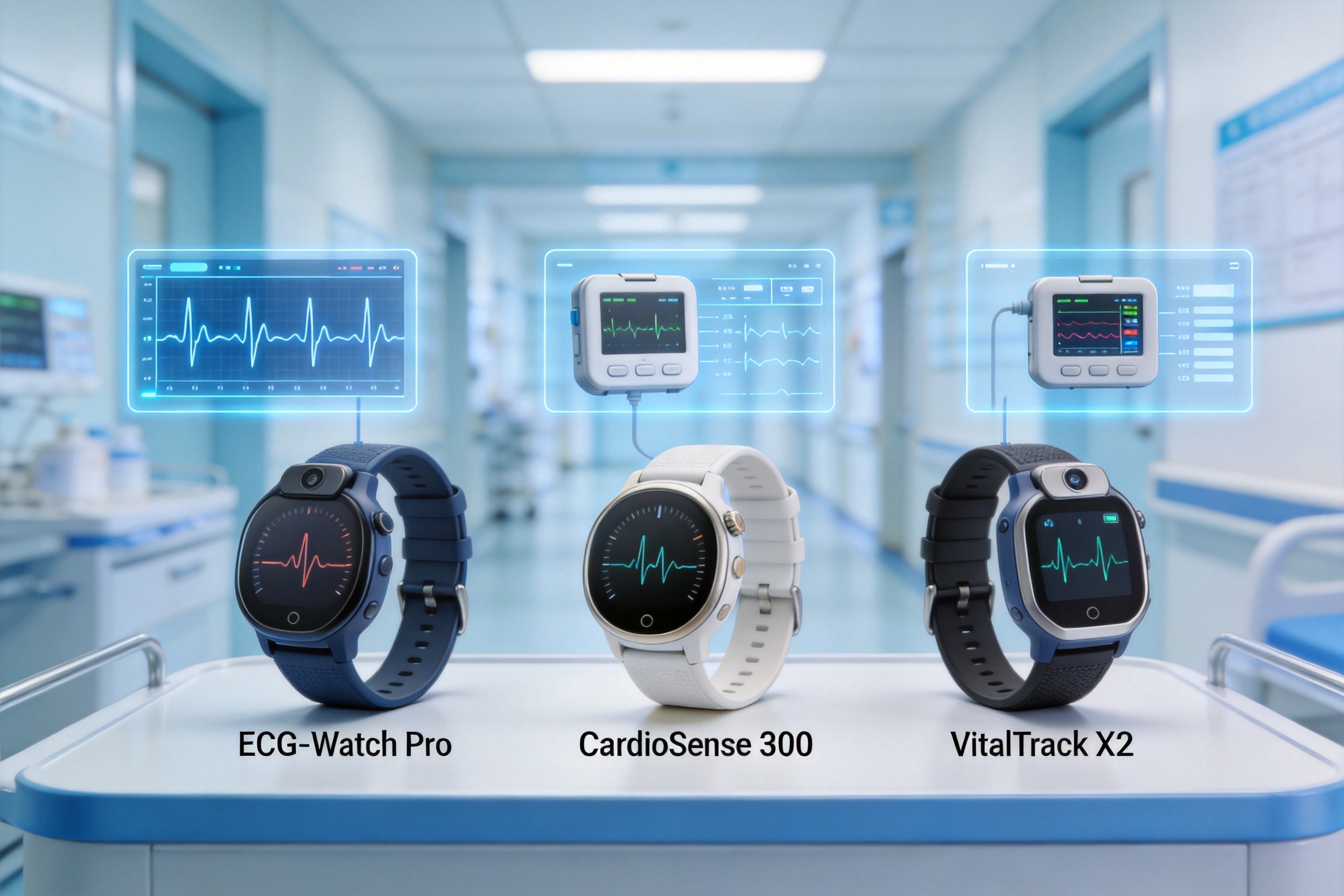 Professional ECG wearable devices comparison
