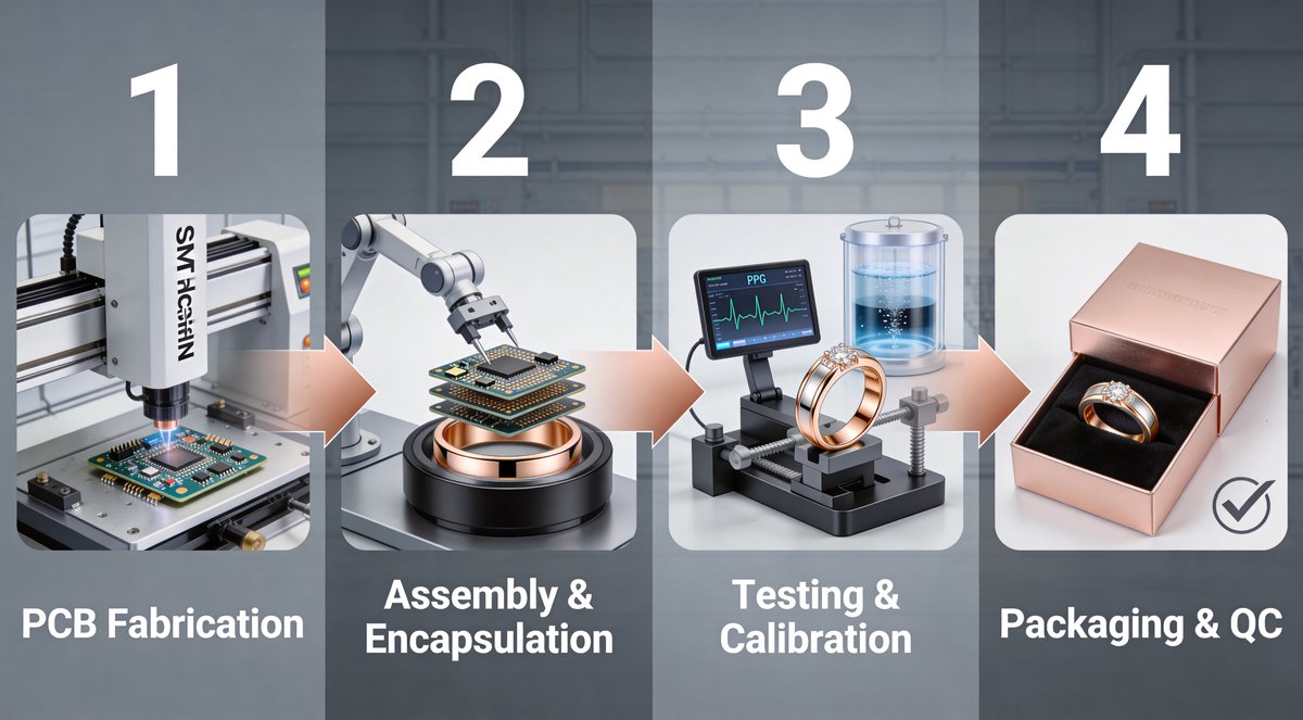 Smart Ring Manufacturing Process Flow: PCB to Packaging