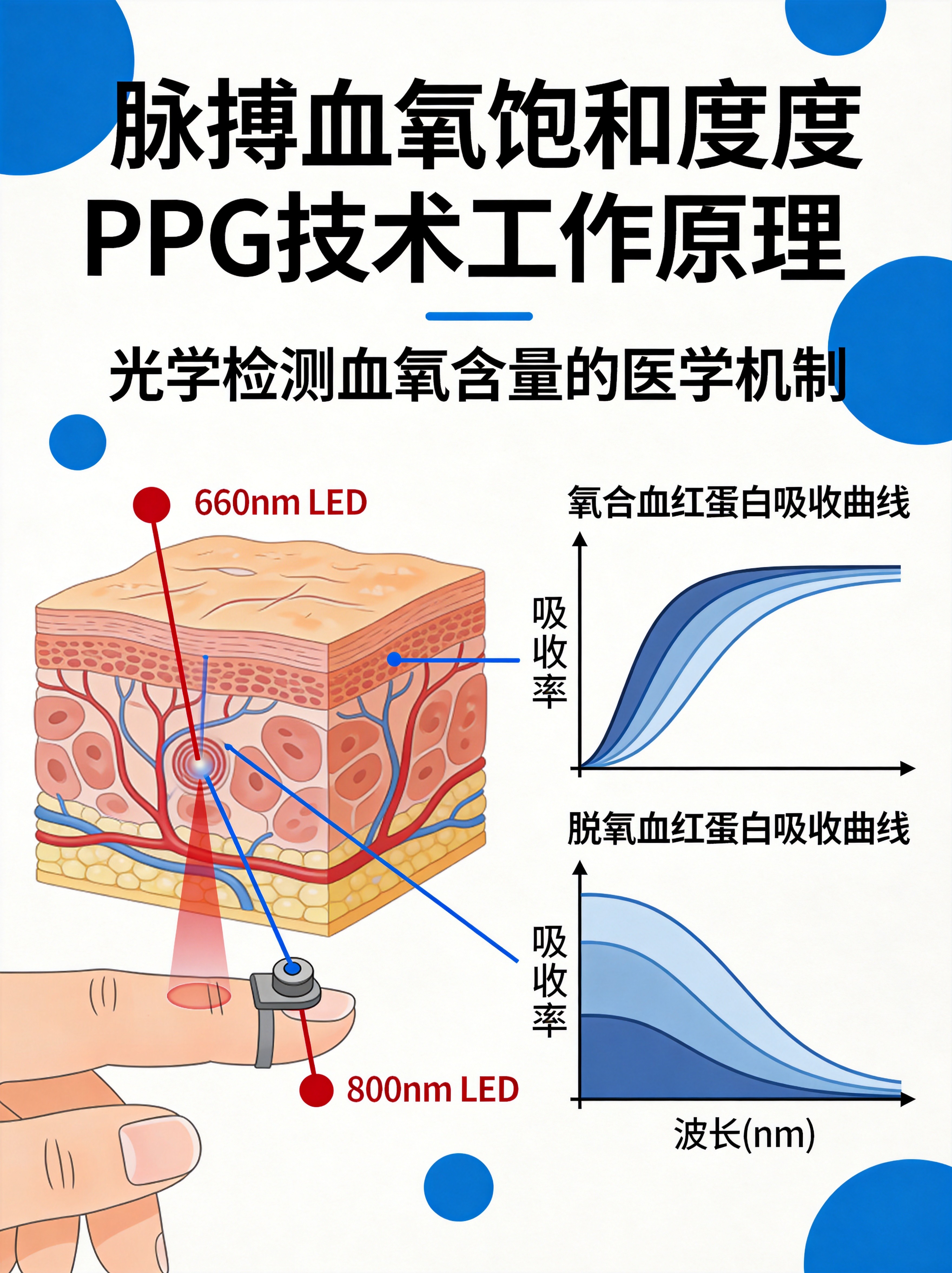 PPG Pulse Oximetry Technology Diagram