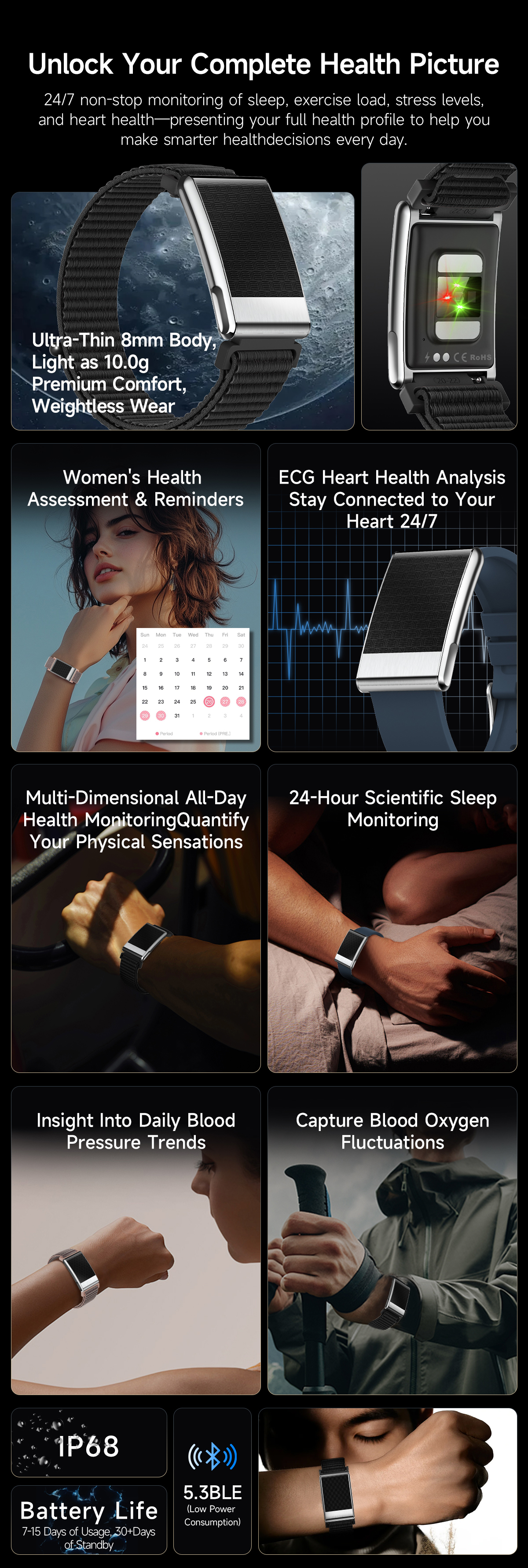 E900 ECG Smart Band