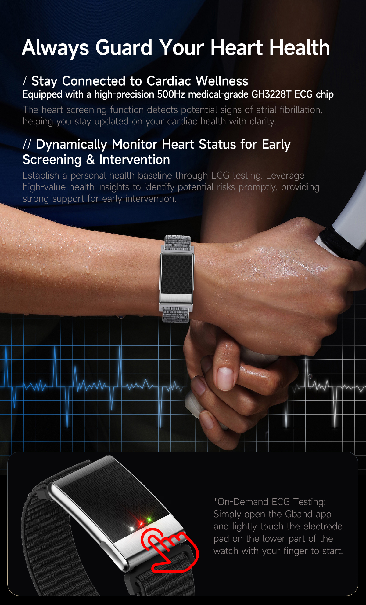 E900 ECG Smart Band
