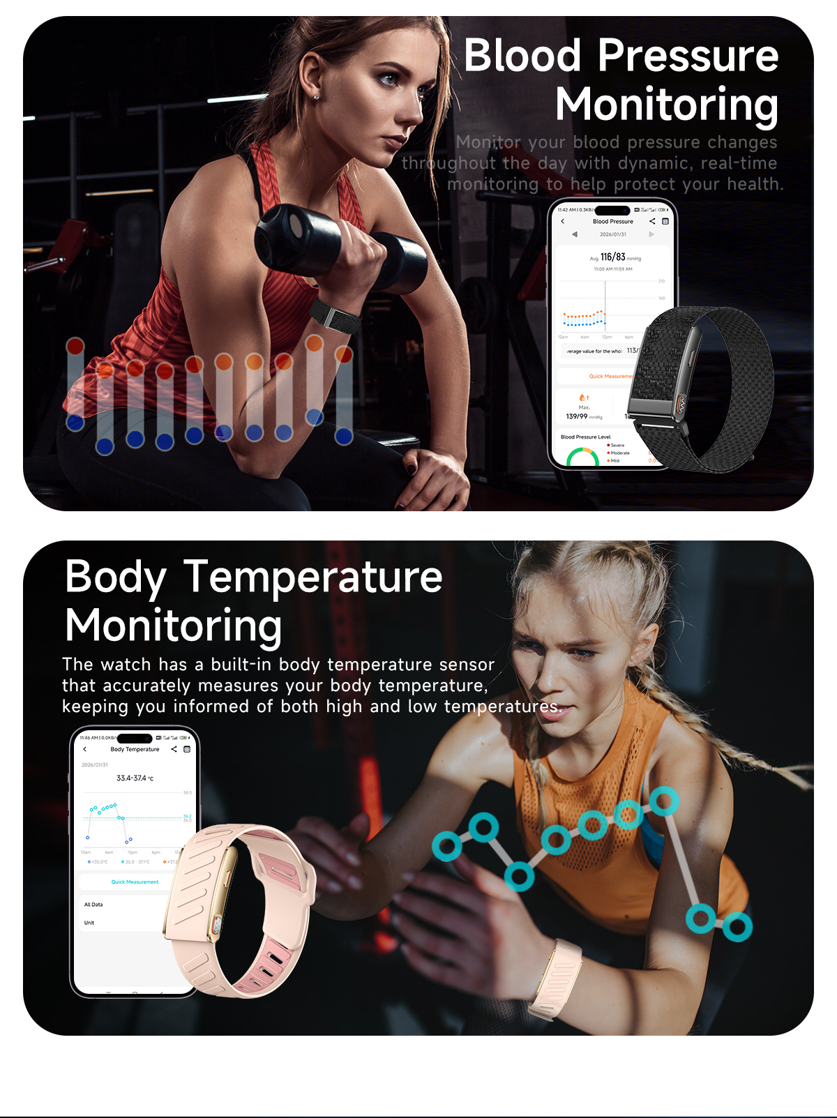 KR96PRO ECG Smart Band