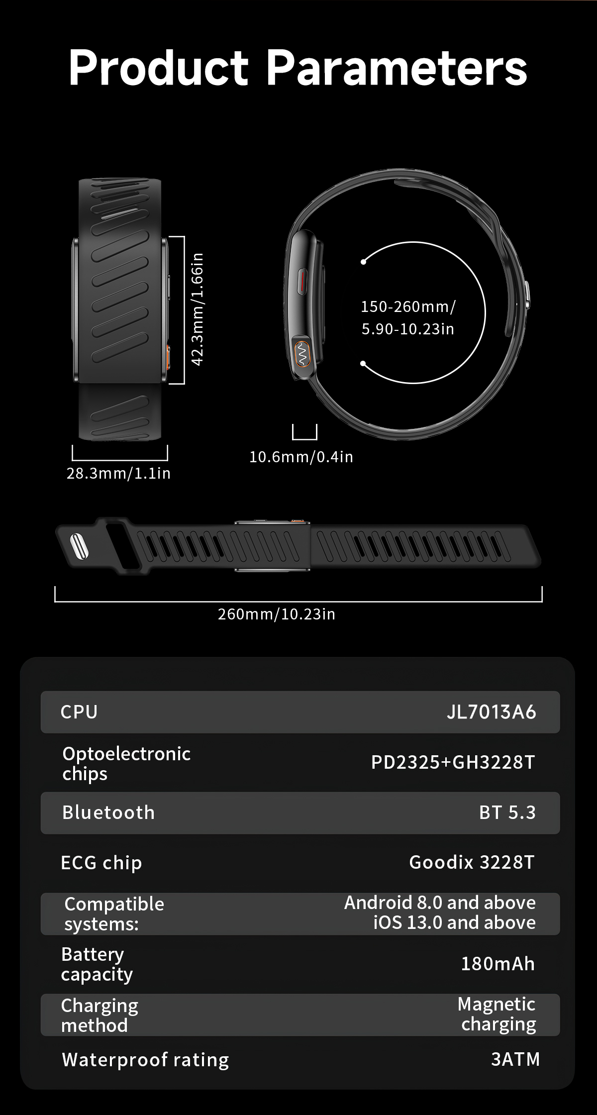 KR96PRO ECG Smart Band