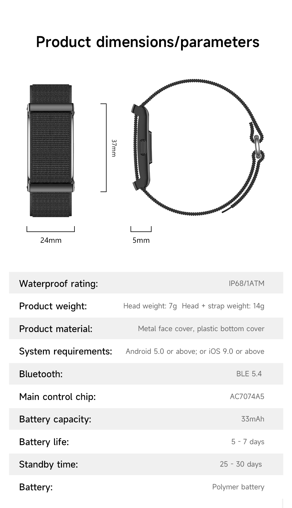 W01 Smart Band