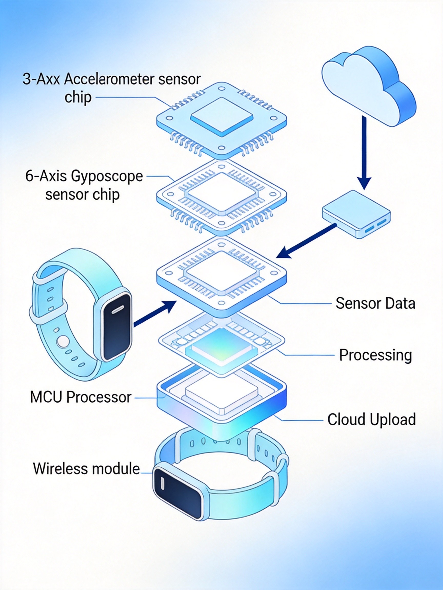 Fall Detection Sensor Fusion Architecture - Accelerometer and Gyroscope