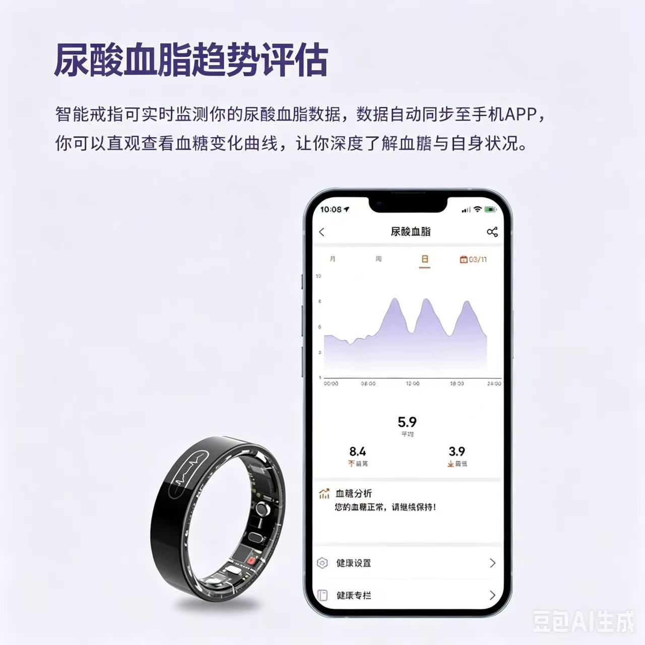 TK60 Healthwear Smart Ring - Detail 2