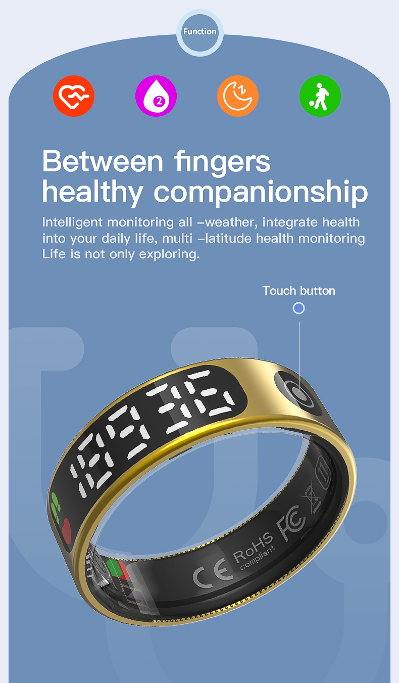 TK9 Health Smart Ring - Detail 2