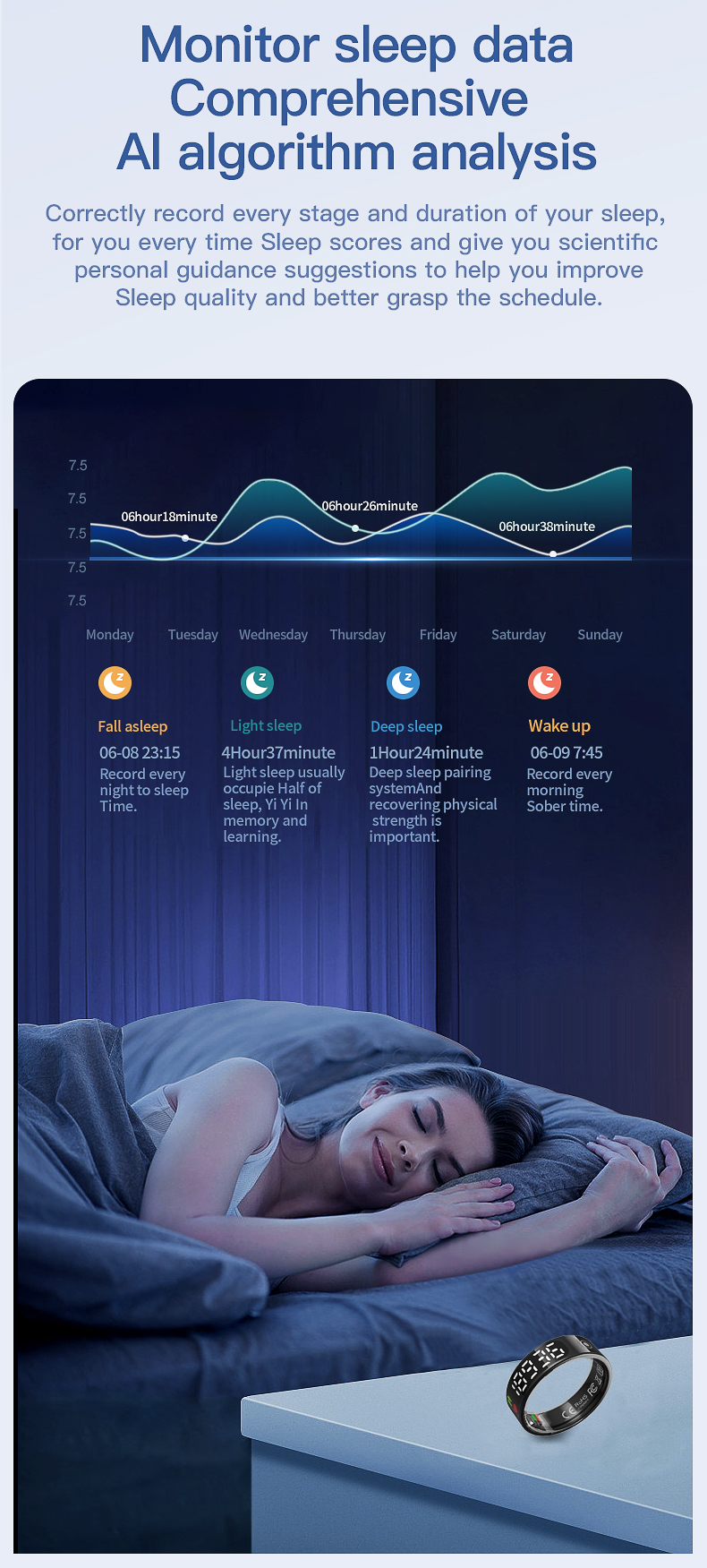 TK9 Health Smart Ring - Detail 3